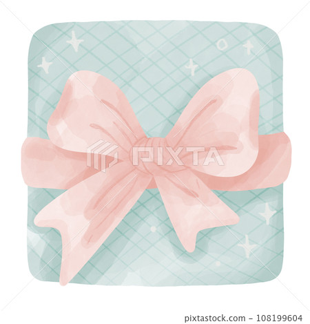 Gift box with ribbon 108199604