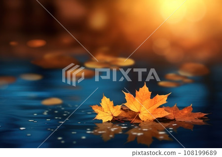 Beautiful autumn bokeh Generative AI 108199689