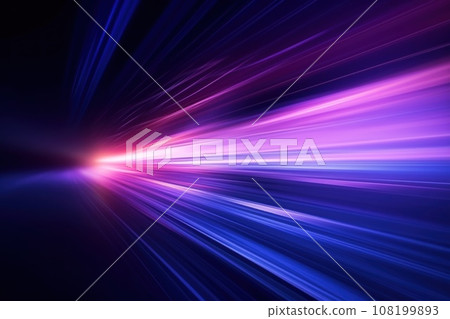 Abstract image of speed motion light on a dark background 108199893