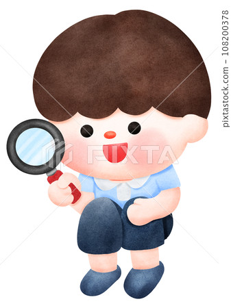 Happy kid discovery time 108200378