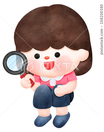 Happy kid discovery time 108200380