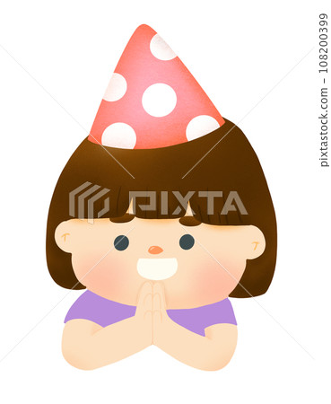 Happy kid clap hand thai greeting Party 108200399