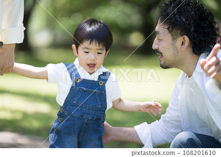 Parent and child playing in the park Parent and child playing in the park 108201610