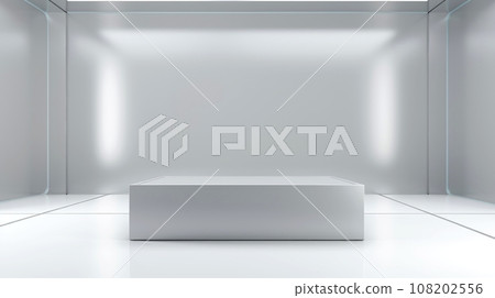 Close up of silver object, silver foil metallic wall, Generative AI illustration 108202556