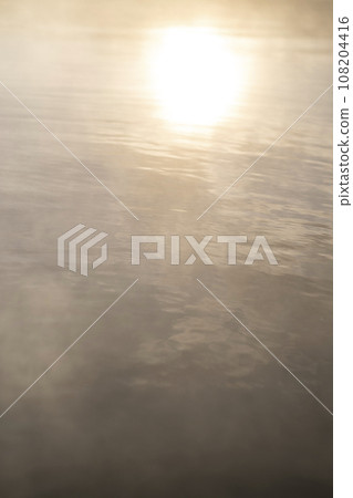 Steam of hot spring 108204416