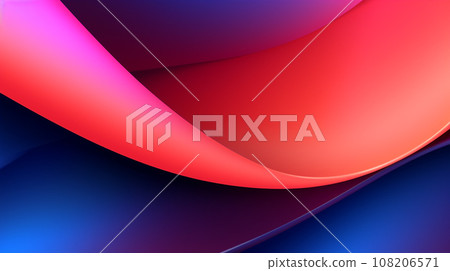Generative AI, an abstract background image using a gradient of three or more colors 108206571