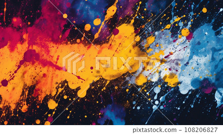 Generative AI, an abstract background image using a splatter effect 108206827