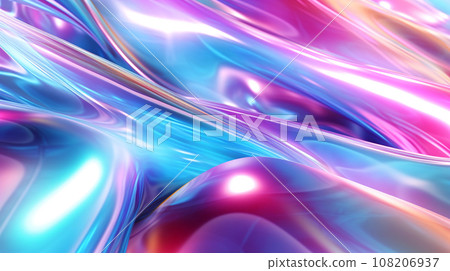 Generative AI, an abstract background image with a holographic effect Generative AI, an abstract background image with a holographic effect 108206937