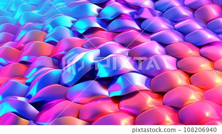 Generative AI, an abstract background image with a holographic effect 108206940