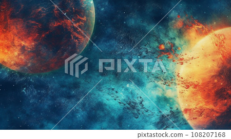 Generative AI, an abstract background image with a cosmic theme Generative AI, an abstract background image with a cosmic theme 108207168