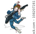 guitar girl D 108207281