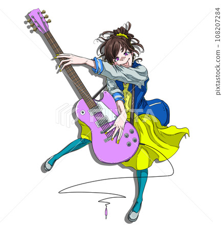 guitar girl C 108207284