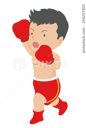 男拳擊手擊中右上勾拳 男拳擊手擊中右上勾拳 108207803