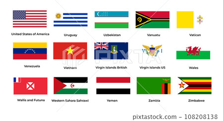 Countries National Flag Countries National Flag 108208138