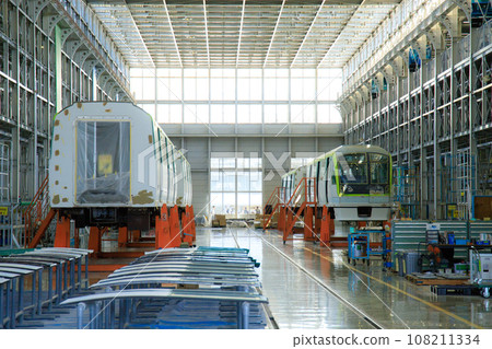 3000 series trains undergoing inspection at Hashimoto Depot (Fukuoka City Transportation Bureau) 108211334