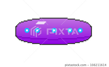 Cigar-shaped UFO_dot picture (purple) Cigar-shaped UFO_dot picture (purple) 108211614