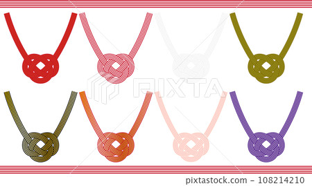 Mizuhiki and braided Awaji knot set 108214210