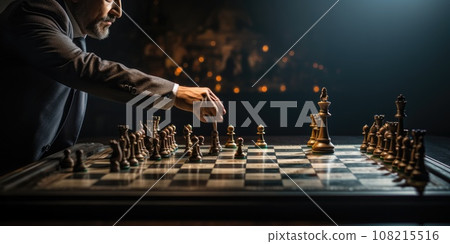 Chess game business strategy concept