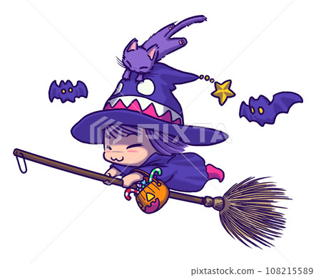 Chibi Witch Fly! Halloween Ver. No injection type Chibi Witch Fly! Halloween Ver. No injection type 108215589