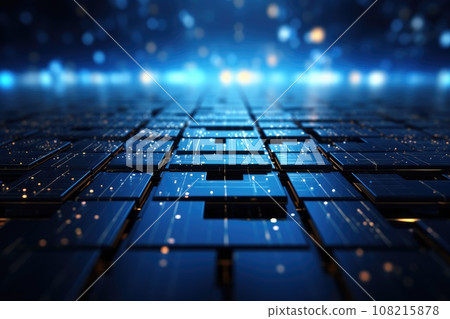 Cloud computing transfer big data on internet. futuristic digital technology .Generative AI 108215878