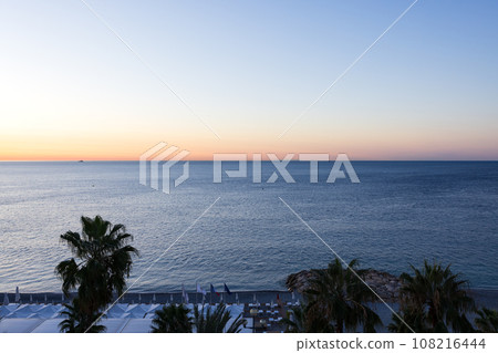 法國尼斯清晨地中海景觀 法國尼斯清晨地中海景觀 108216444