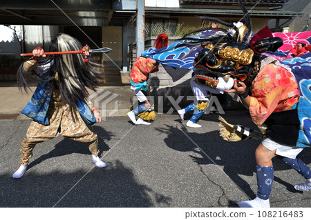六童寺舞獅春節蜈蚣獅和天狗 108216483