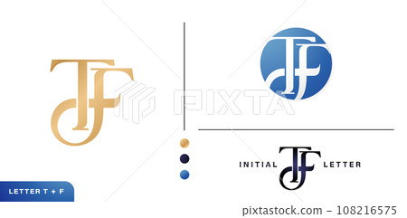 monogram TF Initials Letter Logo Design isolated white backgrounds for business and company identity, branding, advertisement materials golden foil, collages prints, ads campaigns, wedding invitations monogram TF Initials Letter Logo Design isolated white backgrounds for business and company identity, branding, advertisement materials golden foil, collages prints, ads campaigns, wedding invitations 108216575