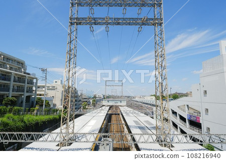 鷺沼月台和東京地鐵車輛段 鷺沼月台和東京地鐵車輛段 108216940