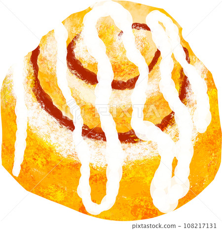 Illustration of cinnamon roll 108217131