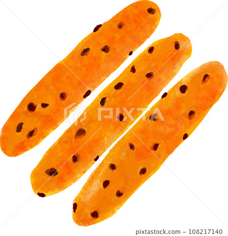 illustration of chocolate chip bread 108217140