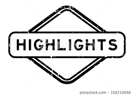 Grunge black highlights word rubber seal stamp on white background Grunge black highlights word rubber seal stamp on white background 108218086