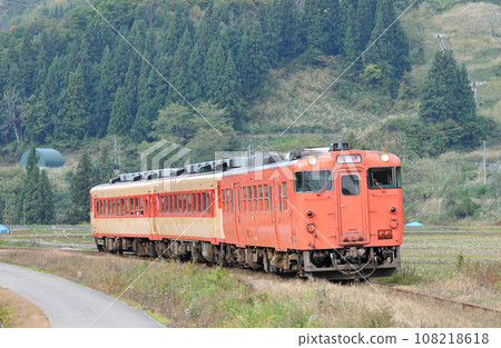 Tadami Line Kamijo-Irihirose JR East Kiha 47-514+Kiha 58-1022+Kiha 28-2371 (Niitsu) 108218618