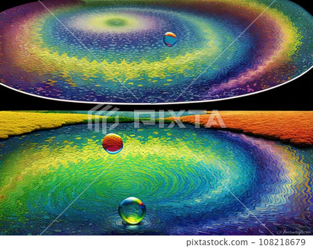 colorful magic bubble background 108218679