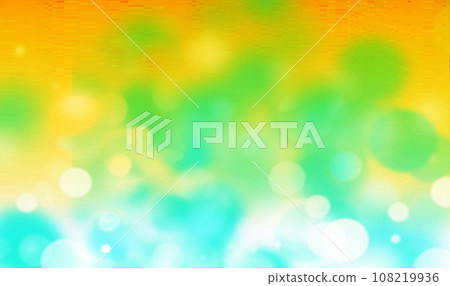 Yellow, green bokeh background with blank space for Your text or image, usable for social media, story, banner, poster, Ads, events, party, celebration, and various design works 108219936