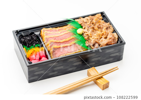 黑毛和牛炸牛排便當 108222599