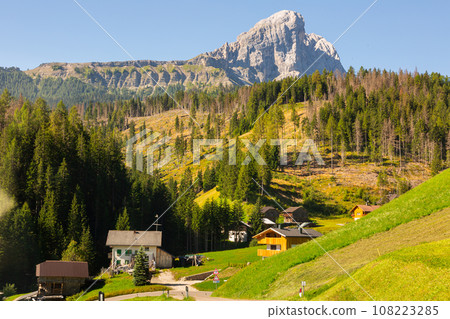 Panoramic view of Dolomites, Northern Italy 108223285