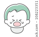 Expression: crying baby face single item_3 colors 108223351