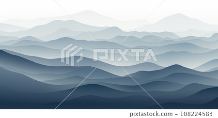 Ai generation. Abstract background with wavy lines. Can be used for wallpaper, web page background, web banners. Ai generation. Abstract background with wavy lines. Can be used for wallpaper, web page background, web banners. 108224583