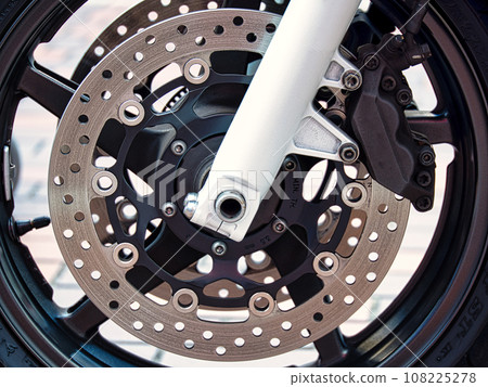 Front wheel of a motorcycle 108225278