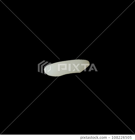 Rice grain on black background. Ingredient for sushi Rice grain on black background. Ingredient for sushi 108226505