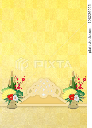 Mt. Fuji decorated with Mizuhiki decorations 108226923