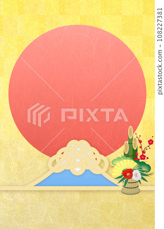 Mt. Fuji decorated with Mizuhiki decorations Mt. Fuji decorated with Mizuhiki decorations 108227381