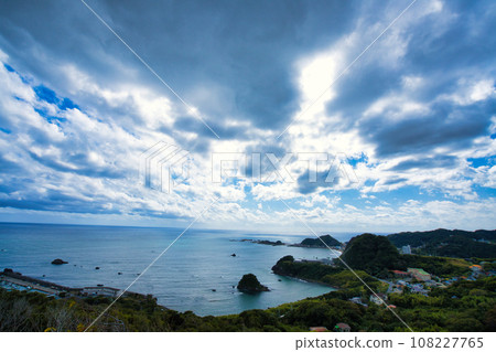 sky, clouds and sea 108227765