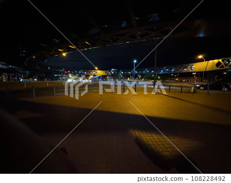 Quiet night view of Yokohama 108228492