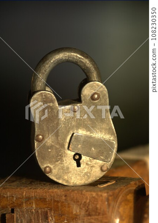 Antic door locker Macro shot Antic door locker Macro shot 108230350