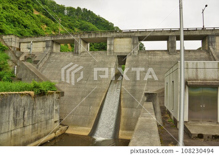 Shirokawa Dam embankment Shirokawa Dam embankment 108230494