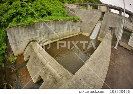 Shirokawa Dam embankment Shirokawa Dam embankment 108230496