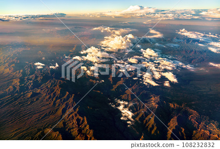 Aerial view of mountains near Tucson in Arizona, the United States 108232832