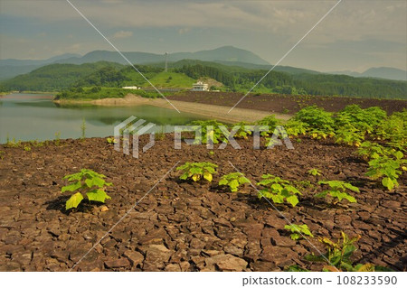 Nanakita Dam embankment and dam lake Nanakita Dam embankment and dam lake 108233590