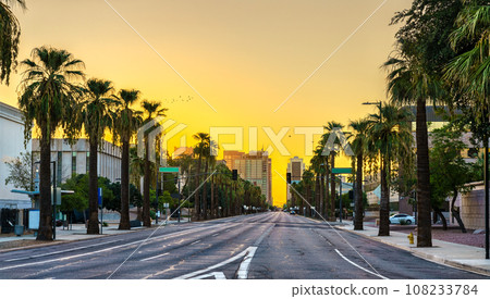 Washington Street in Downtown Phoenix - Arizona, United States Washington Street in Downtown Phoenix - Arizona, United States 108233784